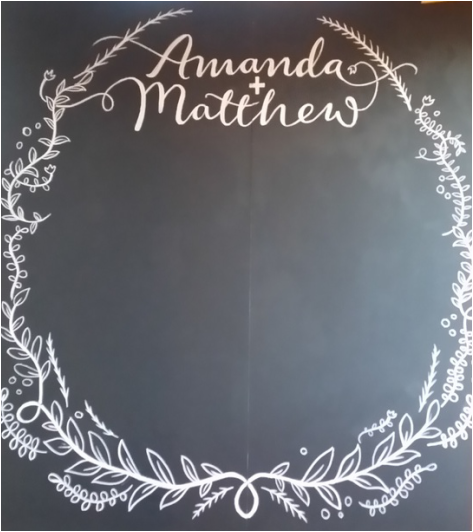 chalkboard wedding adelaide